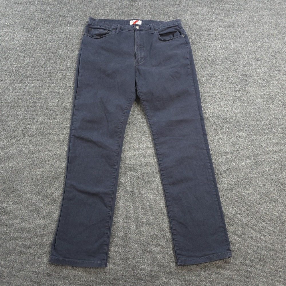 Best Made Co Jeans Mens 36x32 Dark Blue Regular Straight Stretch Denim Casual